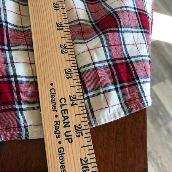 Cotton Flannel Ruffle Front Blouse - Picture 8 of 8